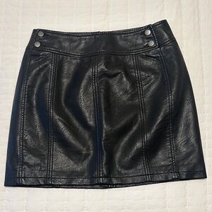 Free People Black Mini Skirt